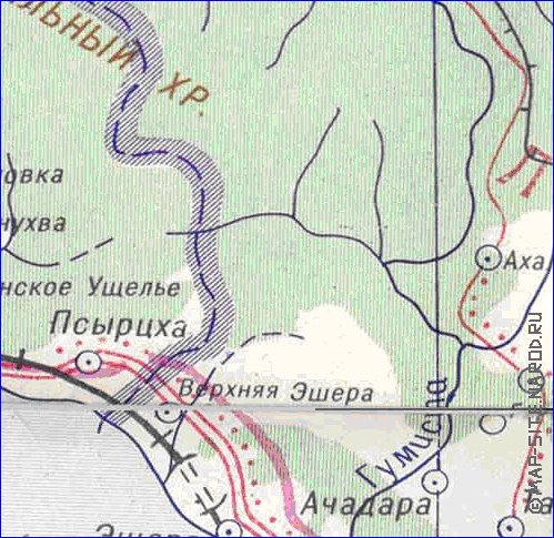 Administrativa mapa de Abecasia