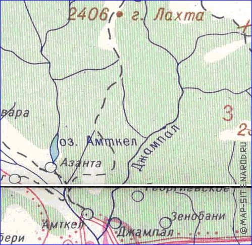 Administrativa mapa de Abecasia