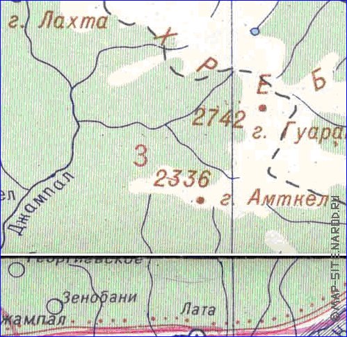 Administrativa mapa de Abecasia