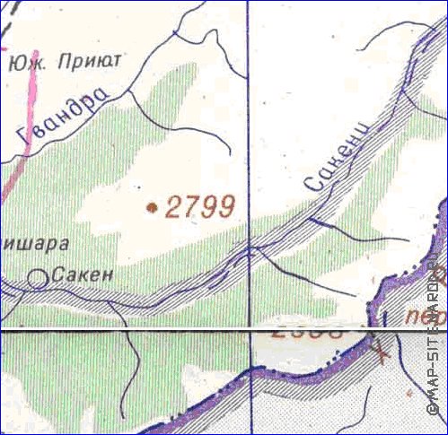 Administrativa mapa de Abecasia