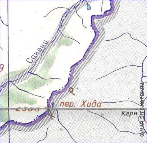 Administratives carte de Abkhazie