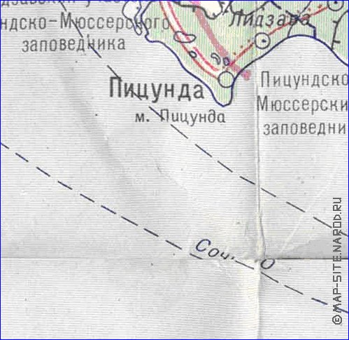 Administrativa mapa de Abecasia