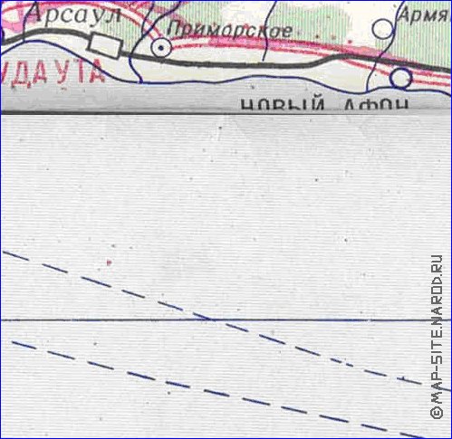 Administratives carte de Abkhazie