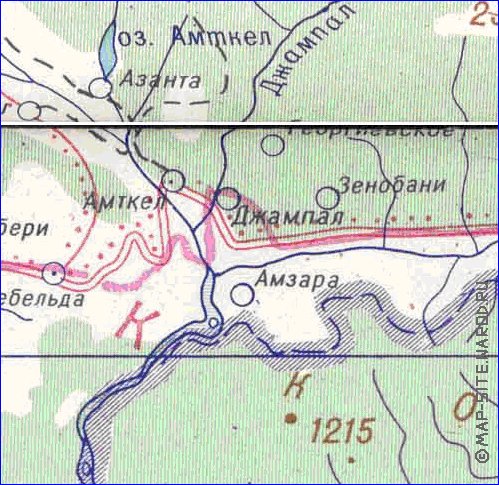 Administrativa mapa de Abecasia