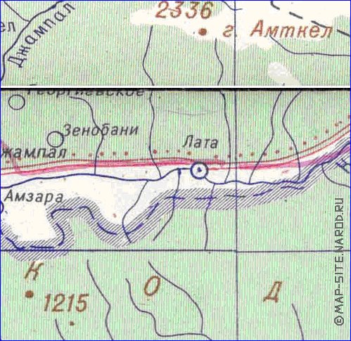 Administrativa mapa de Abecasia