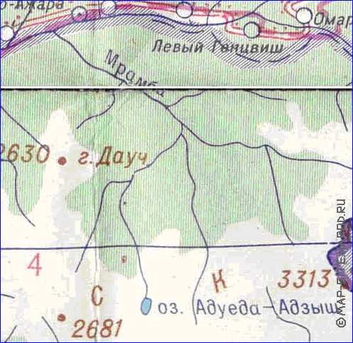 Administrativa mapa de Abecasia