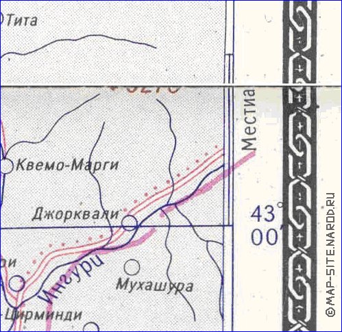 Administratives carte de Abkhazie