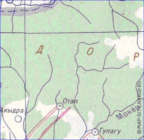 Administrativa mapa de Abecasia