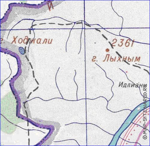 Administratives carte de Abkhazie