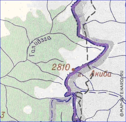 Administrativa mapa de Abecasia