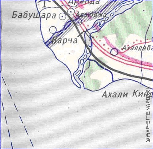 Administrativa mapa de Abecasia