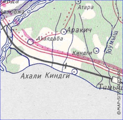 Administrativa mapa de Abecasia