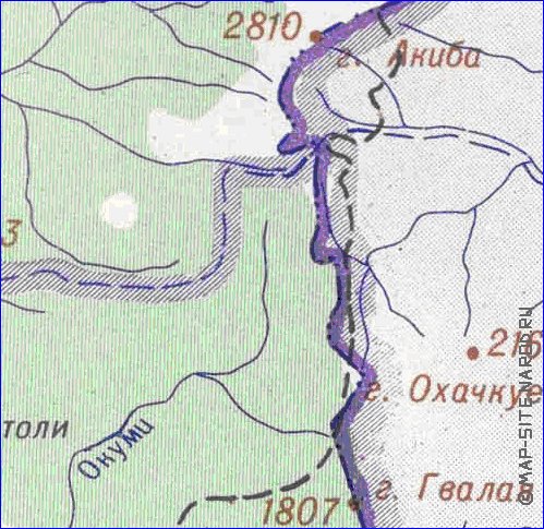 Administrativa mapa de Abecasia