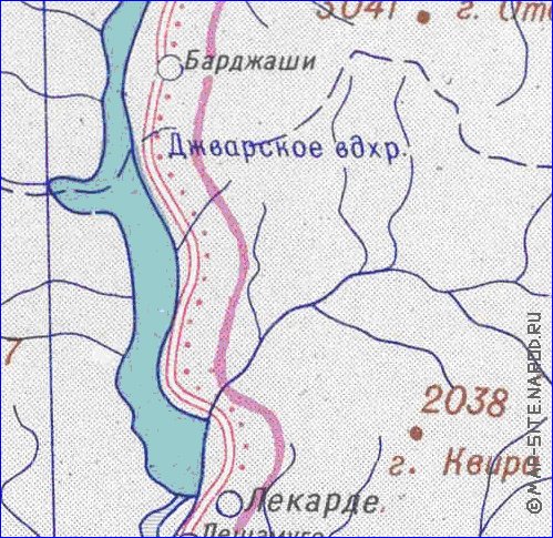 Administrativa mapa de Abecasia