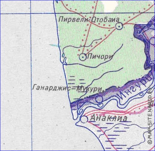 Administrativa mapa de Abecasia