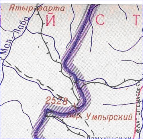 Administrativa mapa de Abecasia