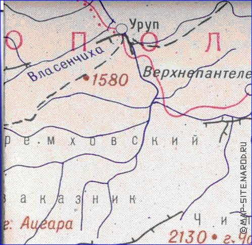 Administrativa mapa de Abecasia