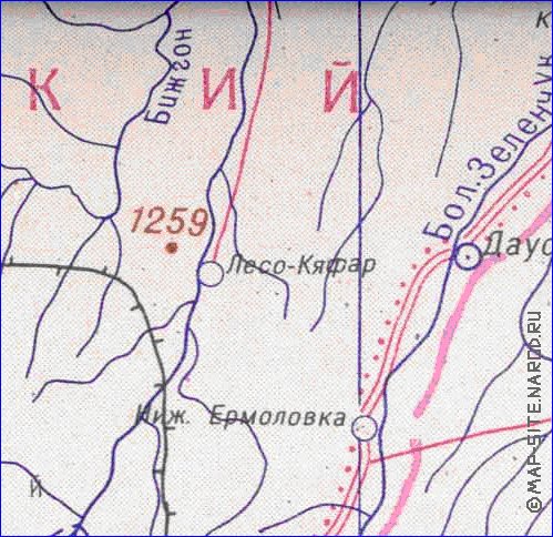 Administrativa mapa de Abecasia