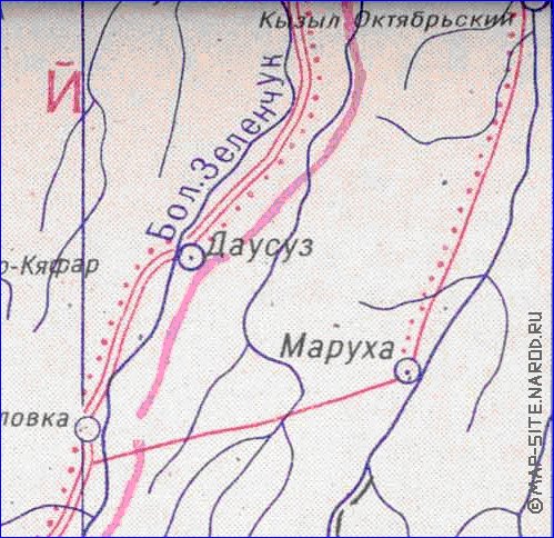 Administrativa mapa de Abecasia