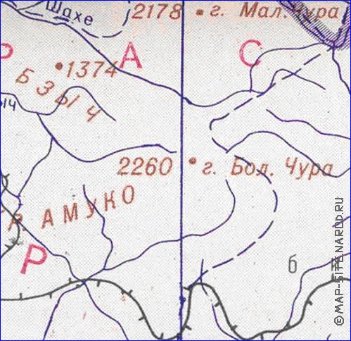 Administrativa mapa de Abecasia