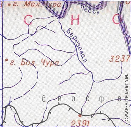 Administrativa mapa de Abecasia