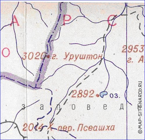 Administrativa mapa de Abecasia