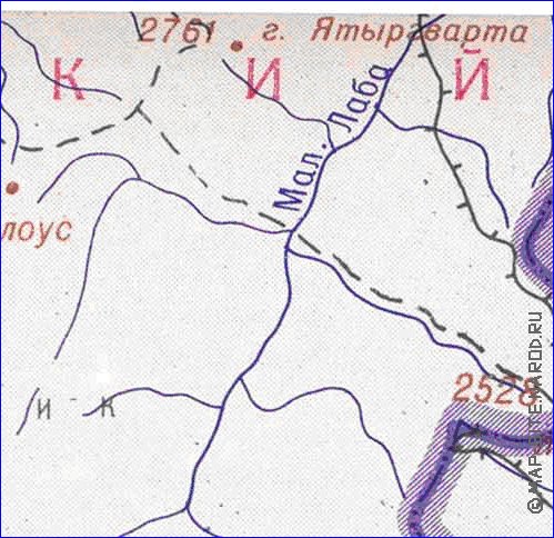 Administrativa mapa de Abecasia