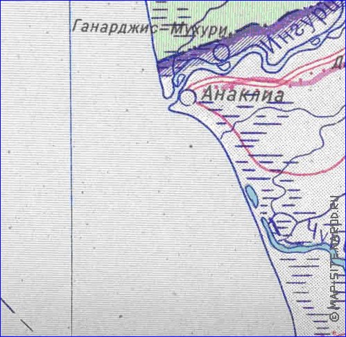 Administrativa mapa de Abecasia