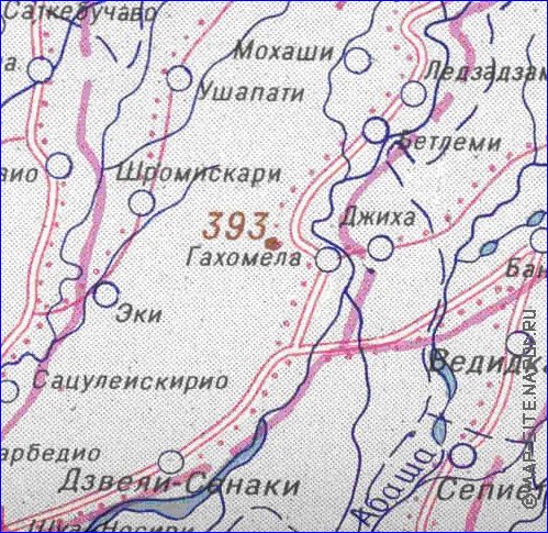 Administrativa mapa de Abecasia