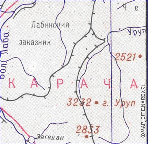 Administratives carte de Abkhazie