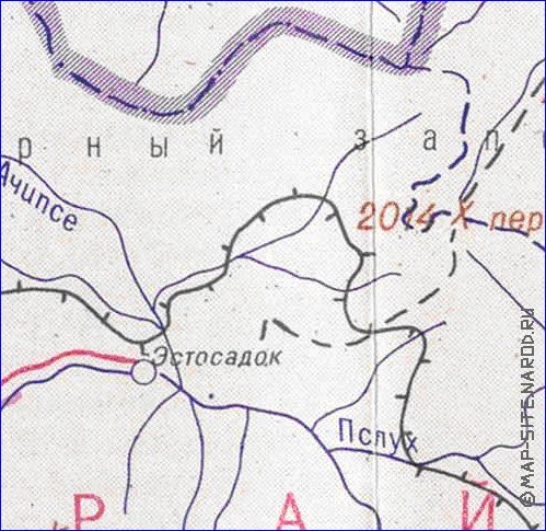 Administrativa mapa de Abecasia