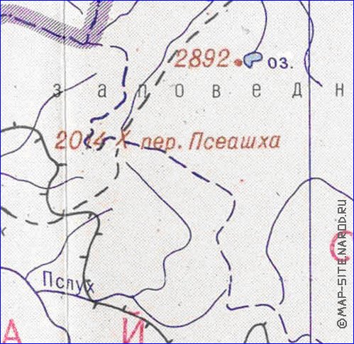 Administrativa mapa de Abecasia