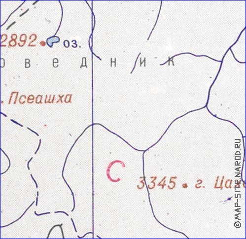 Administrativa mapa de Abecasia