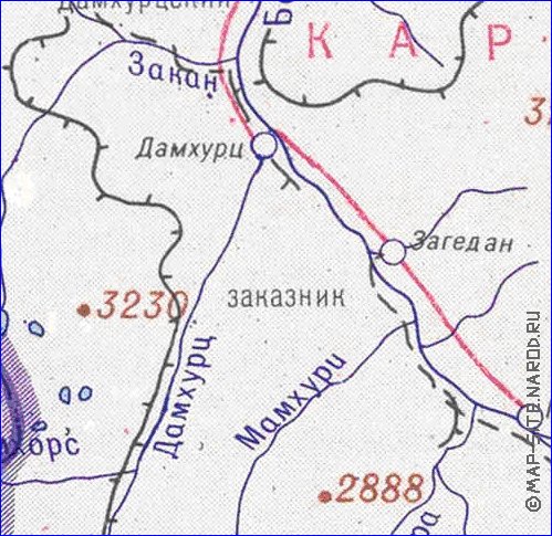 Administratives carte de Abkhazie