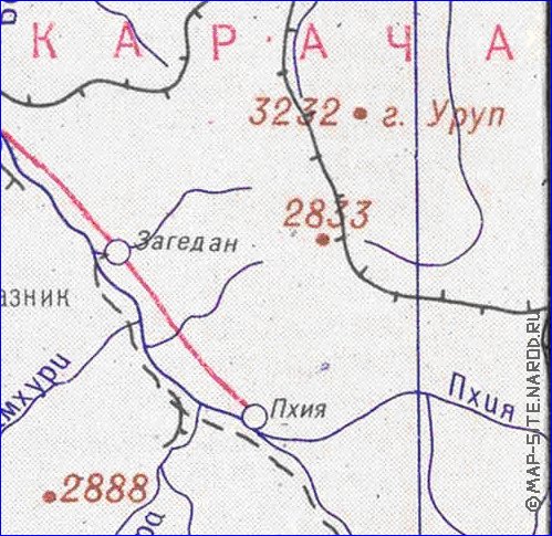 Administrativa mapa de Abecasia