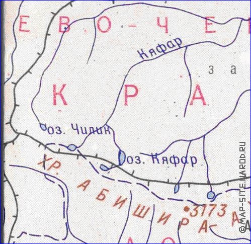 Administrativa mapa de Abecasia