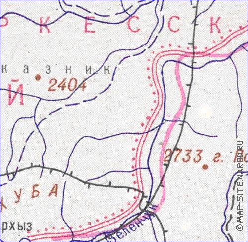 Administrativa mapa de Abecasia