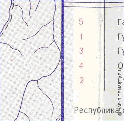 Administratives carte de Abkhazie