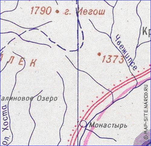 Administrativa mapa de Abecasia