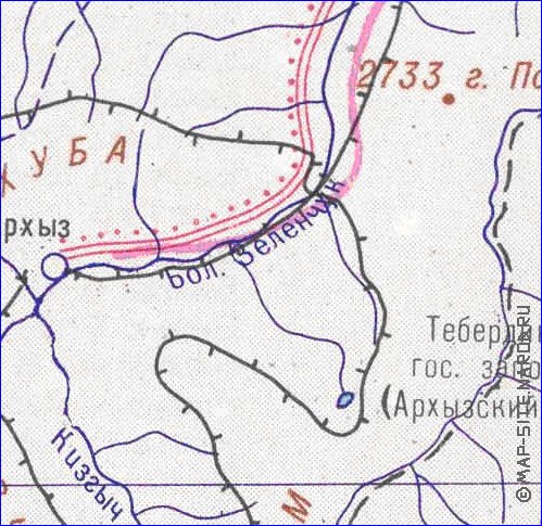 Administrativa mapa de Abecasia