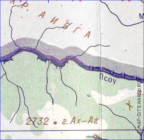 Administrativa mapa de Abecasia