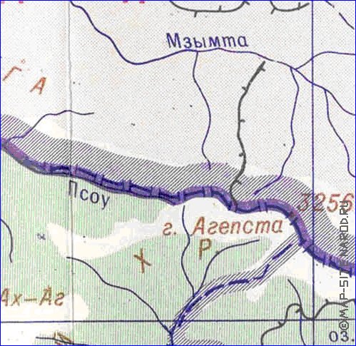 Administrativa mapa de Abecasia