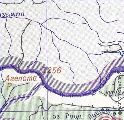 Administrativa mapa de Abecasia