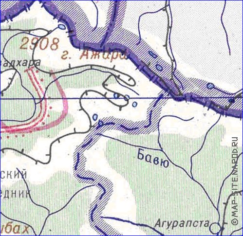 Administrativa mapa de Abecasia