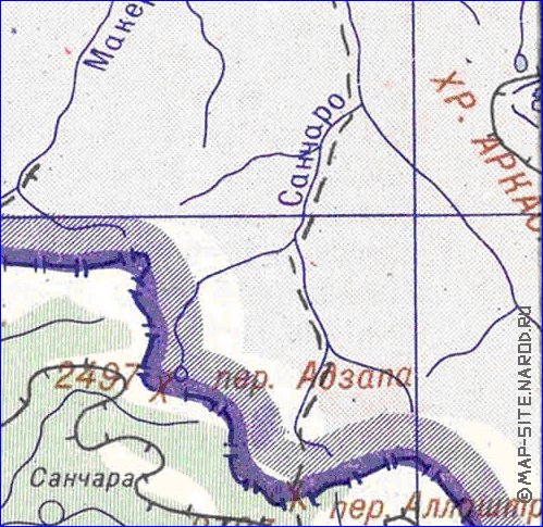 Administrativa mapa de Abecasia