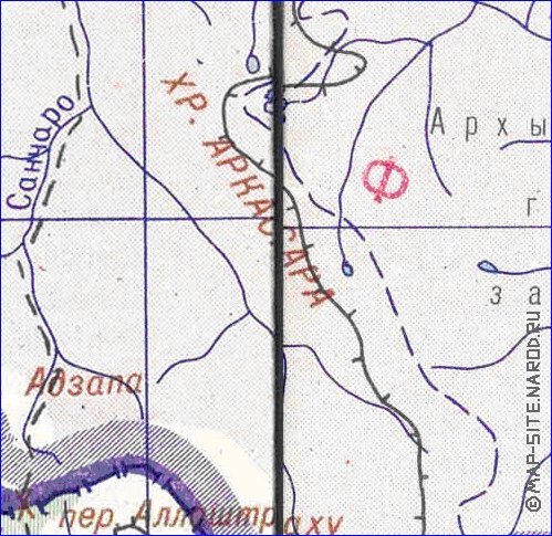 Administrativa mapa de Abecasia