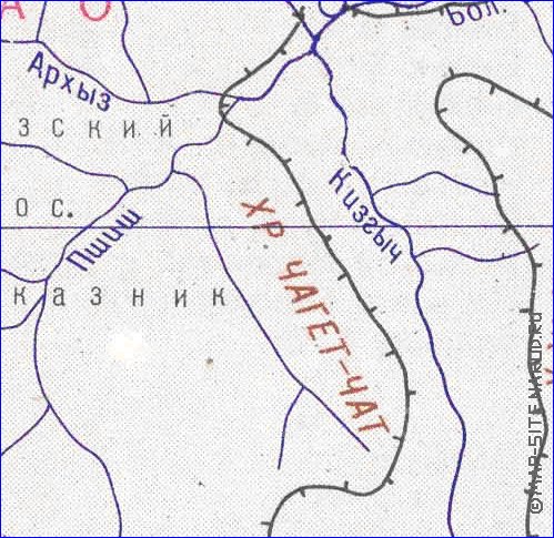 Administrativa mapa de Abecasia