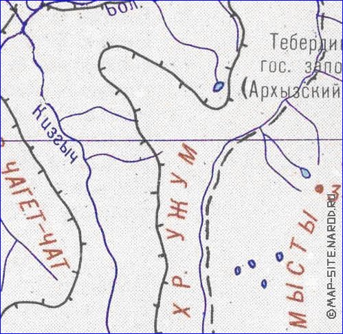 Administrativa mapa de Abecasia