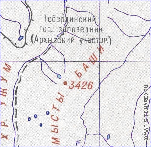 Administrativa mapa de Abecasia