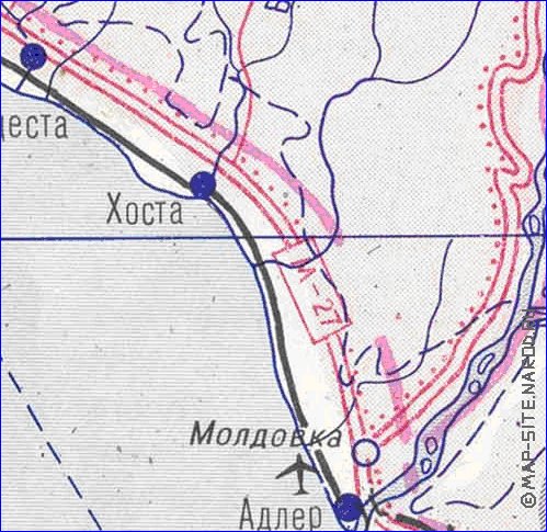 Administrativa mapa de Abecasia